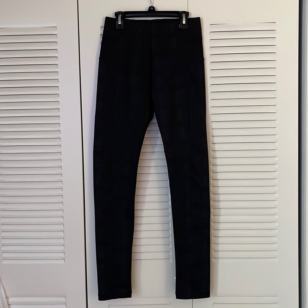Dark plaid dress pants